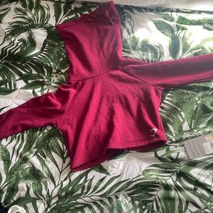 Gym Shark Slouch Cropped Hoodie